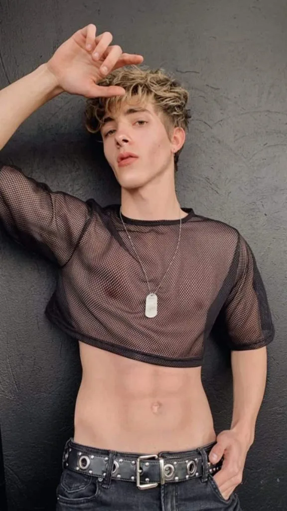 MESH TOP CIRCUIT party outfit guy