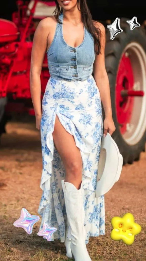 denim vest western gala