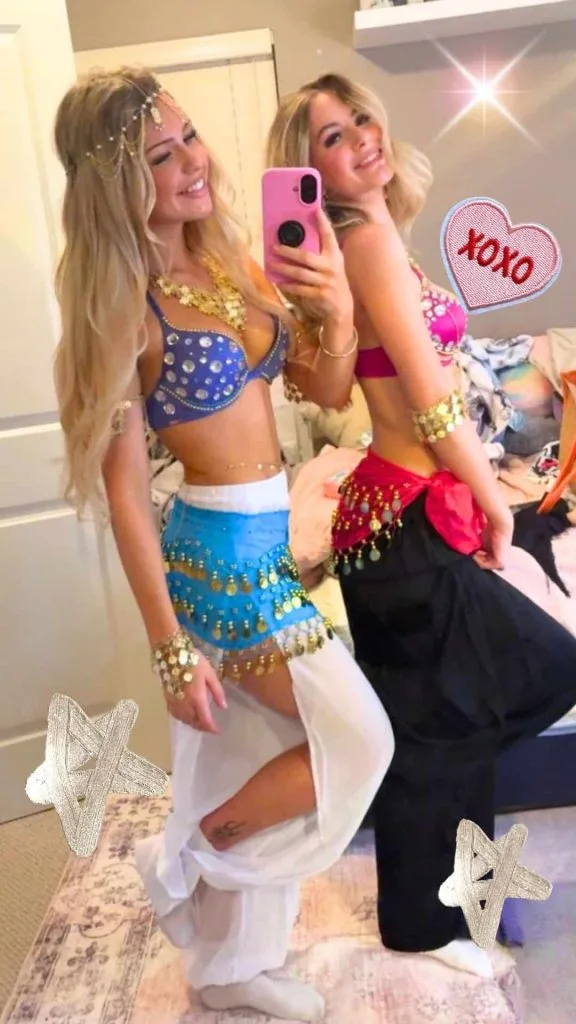 Belly dance Arabian party attire sassy