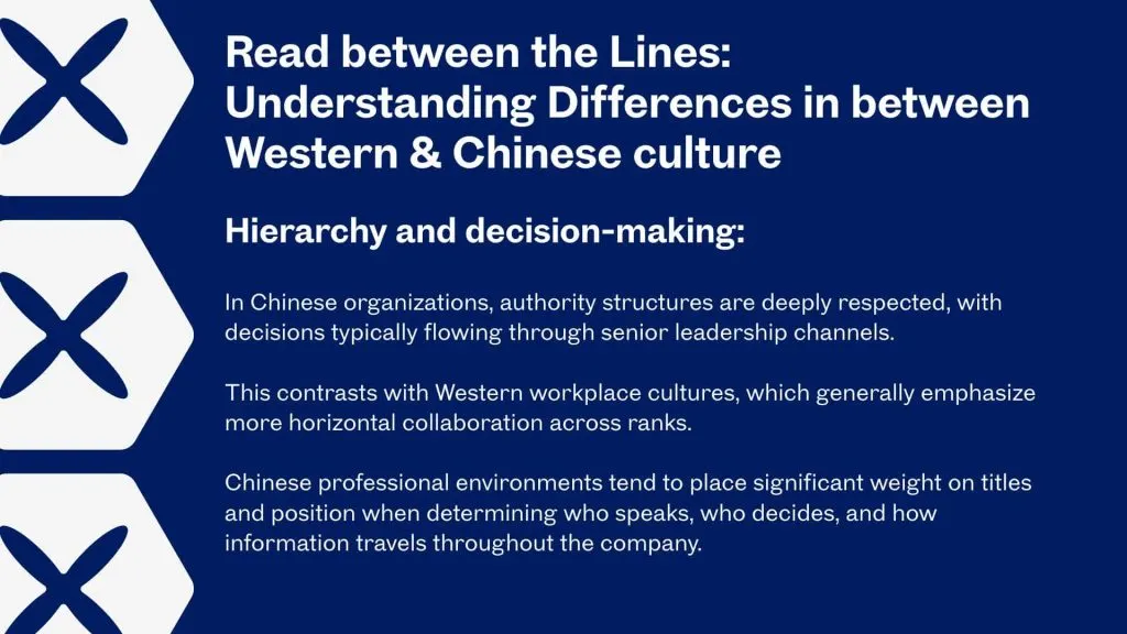The differences between Western & Chinese workplace culture