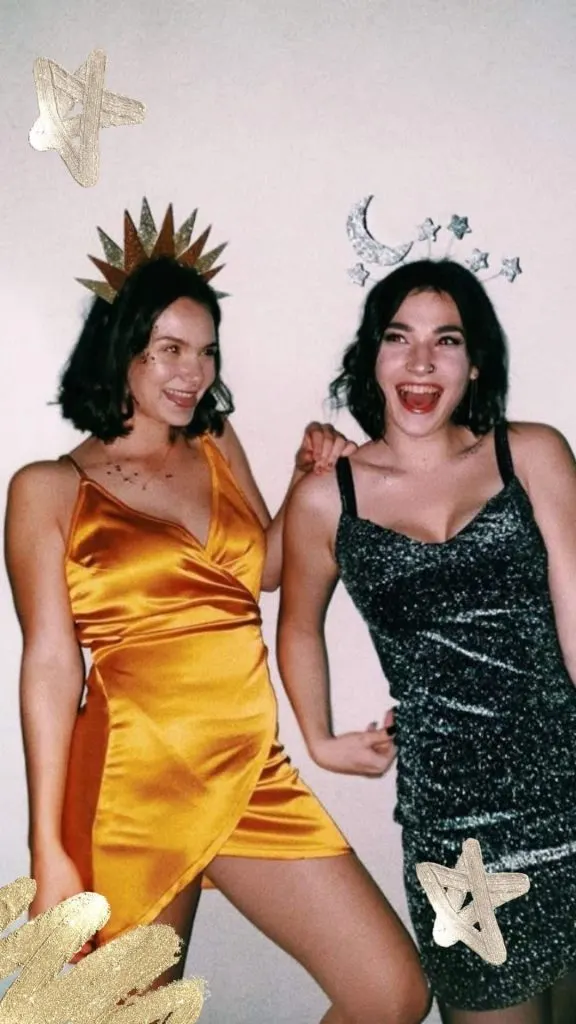 sun and moon goddess outfit