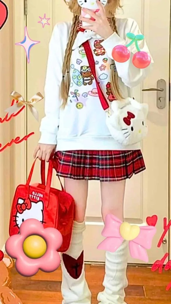 hello kitty outfits aesthetic