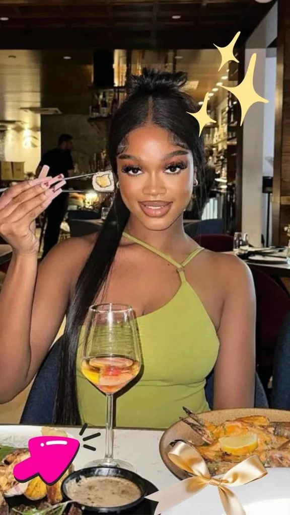 black girl Michelin restaurant outfit