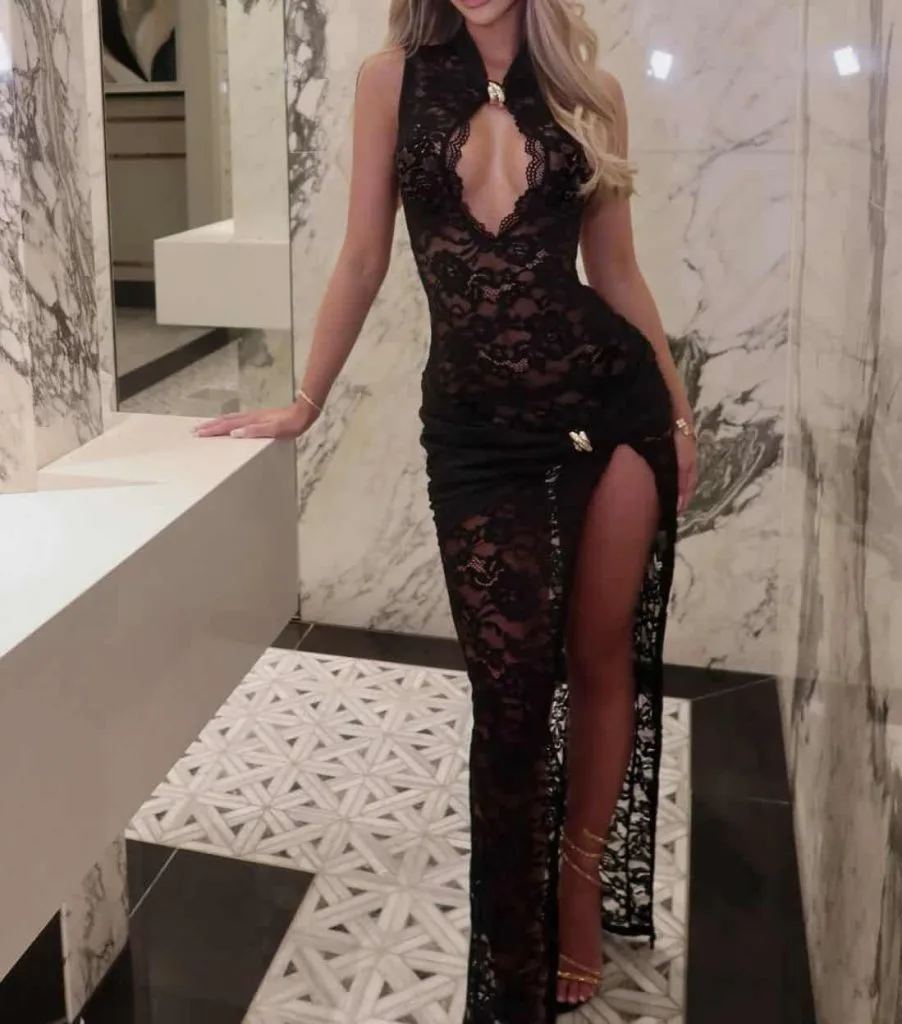 black lace thirst trap outfits 