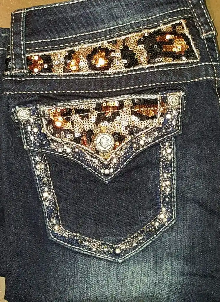 mcbling jeans aesthetic