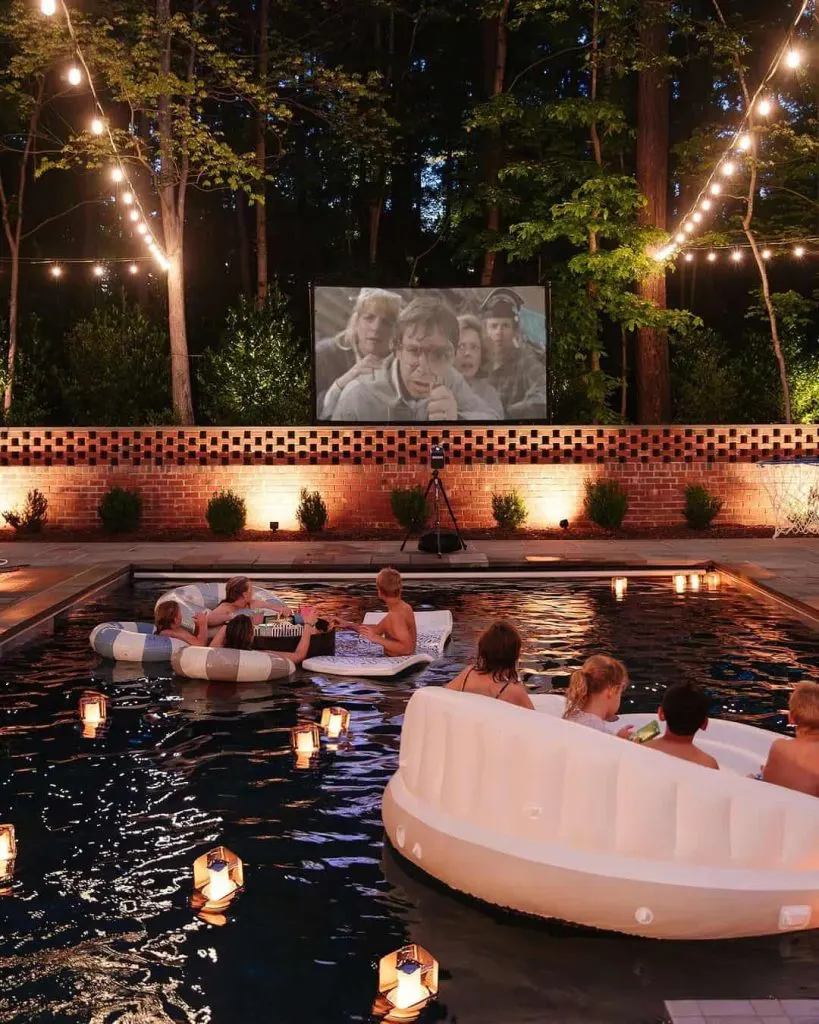 Dive-In Movie Night hosting party idea
