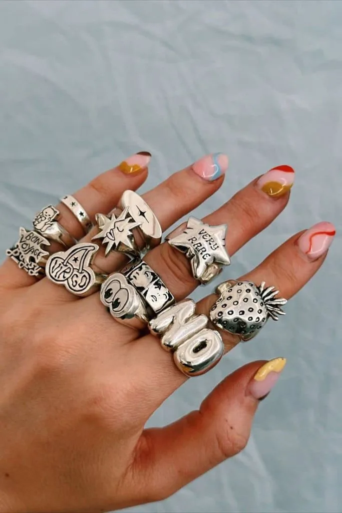 how to stack rings