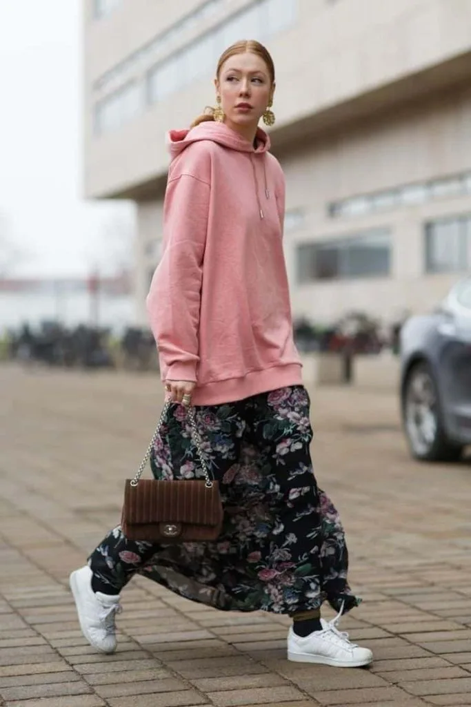 dressy hoodie outfit idea
