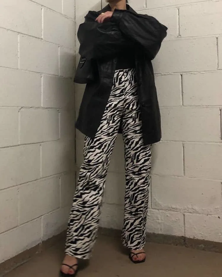 Zebra Print pants and blazer