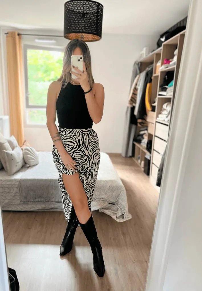 Zebra Print Outfits with boots