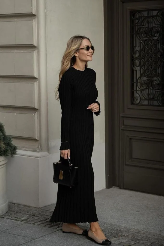 modest dark dress for funeral