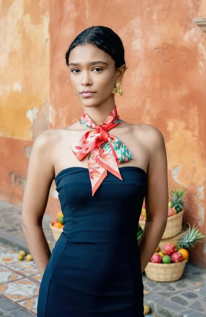 Fold the bandana into a triangle