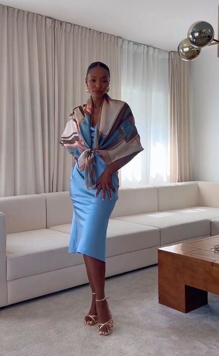 8 oddly specific ways wear a scarf with a formal dress + styling hacks!