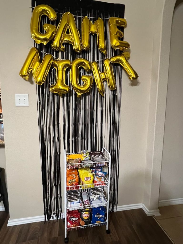 game night sleepover idea