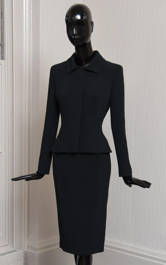 mortician black suit outfit