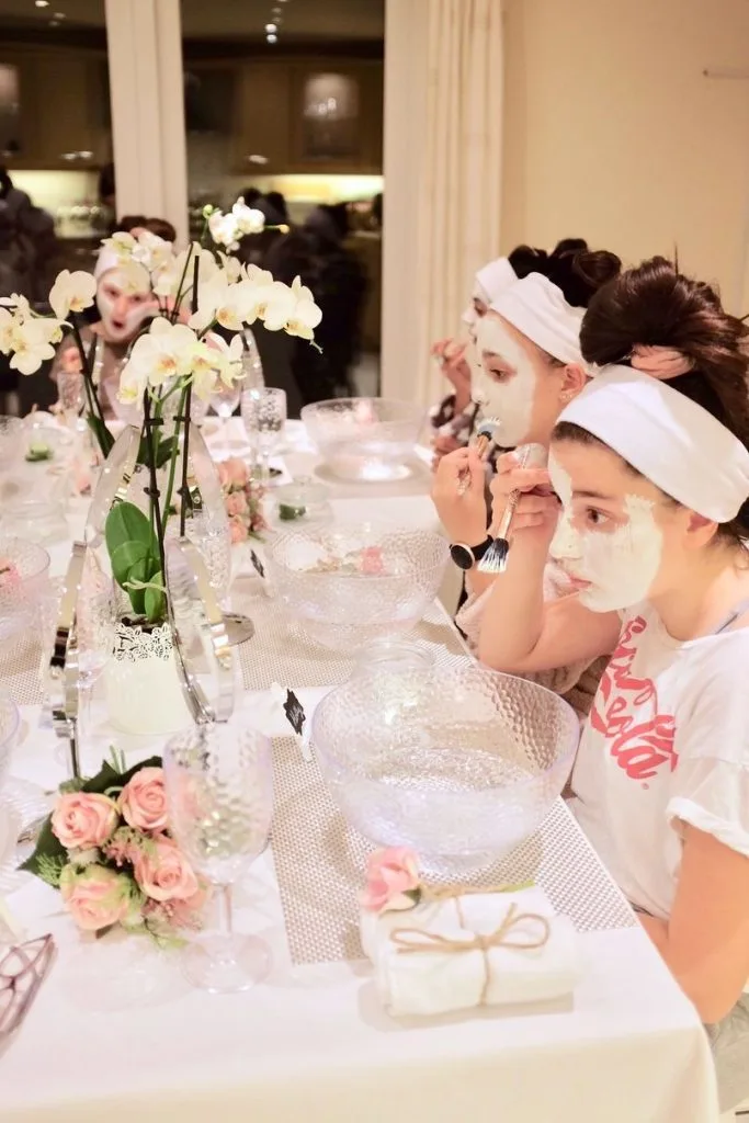 spa sleepover party slumber