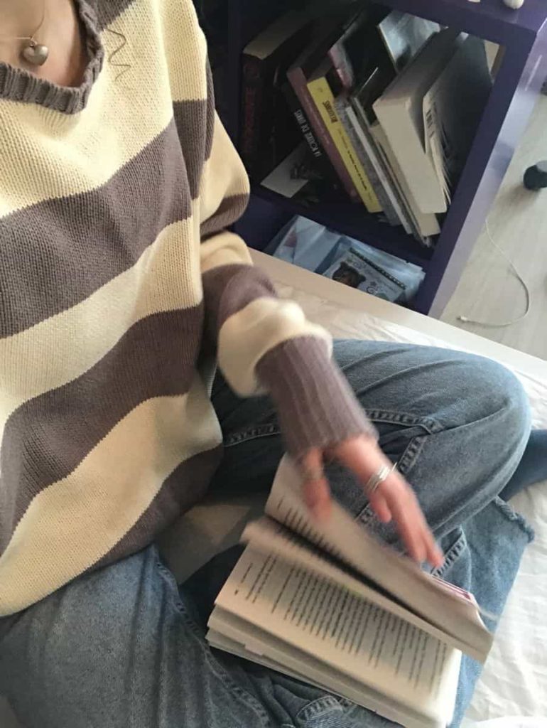 Cozy Sweater and Jeans BOOK CLUB OUTFIT