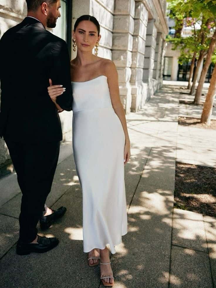 The Slip Dress cityhall wedding outfit