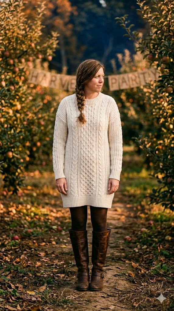The Sweater Dress & Tall Boots