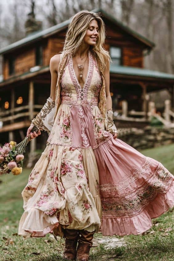 The Floral Boho Maxi dress