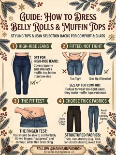 how to hide the muffin top belly rolls