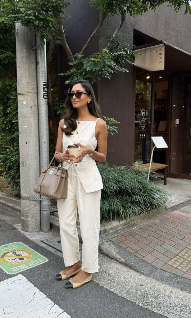 dressing tips for short women monotone outfits