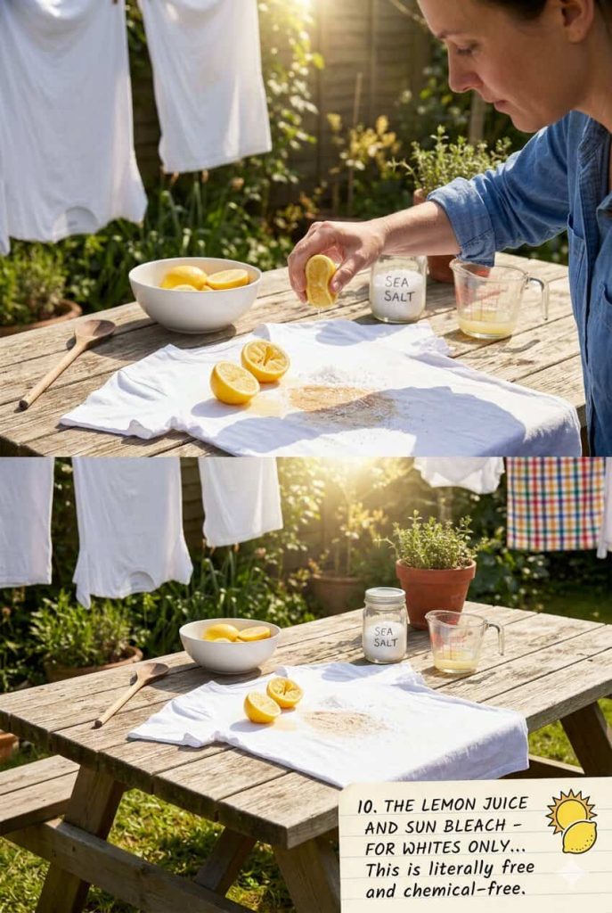 how to get rid of clothes stains lemon juice