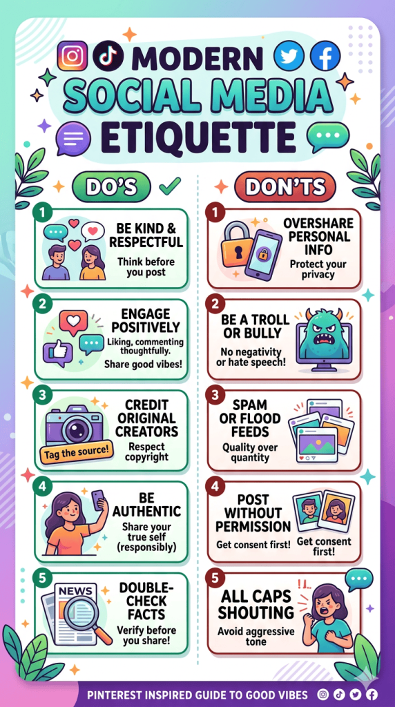 Social Media Etiquette Infographic