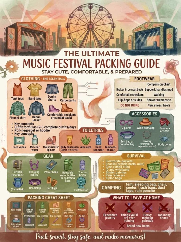 music festival edm packing list