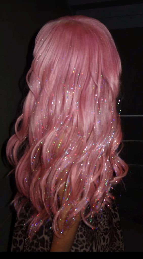 party hairstyle sparkly