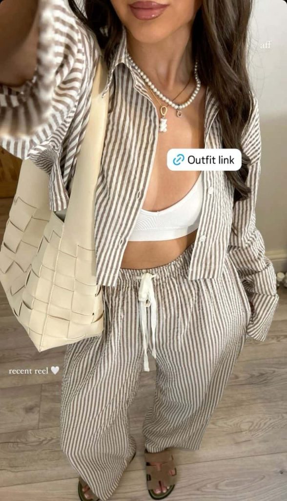 HOW TO WEAR stripes co ord set styling tips