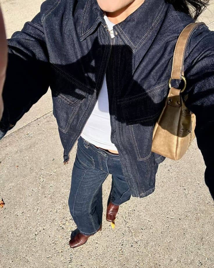 what to wear denim on denim