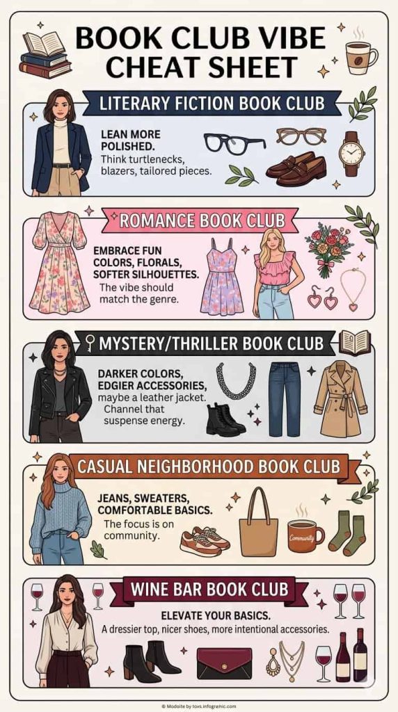 book club vibe cheatsheet