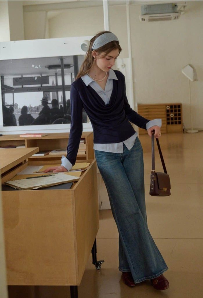 poetcore aesthetic outfit women