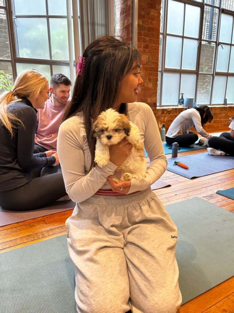 what to wear puppy yoga