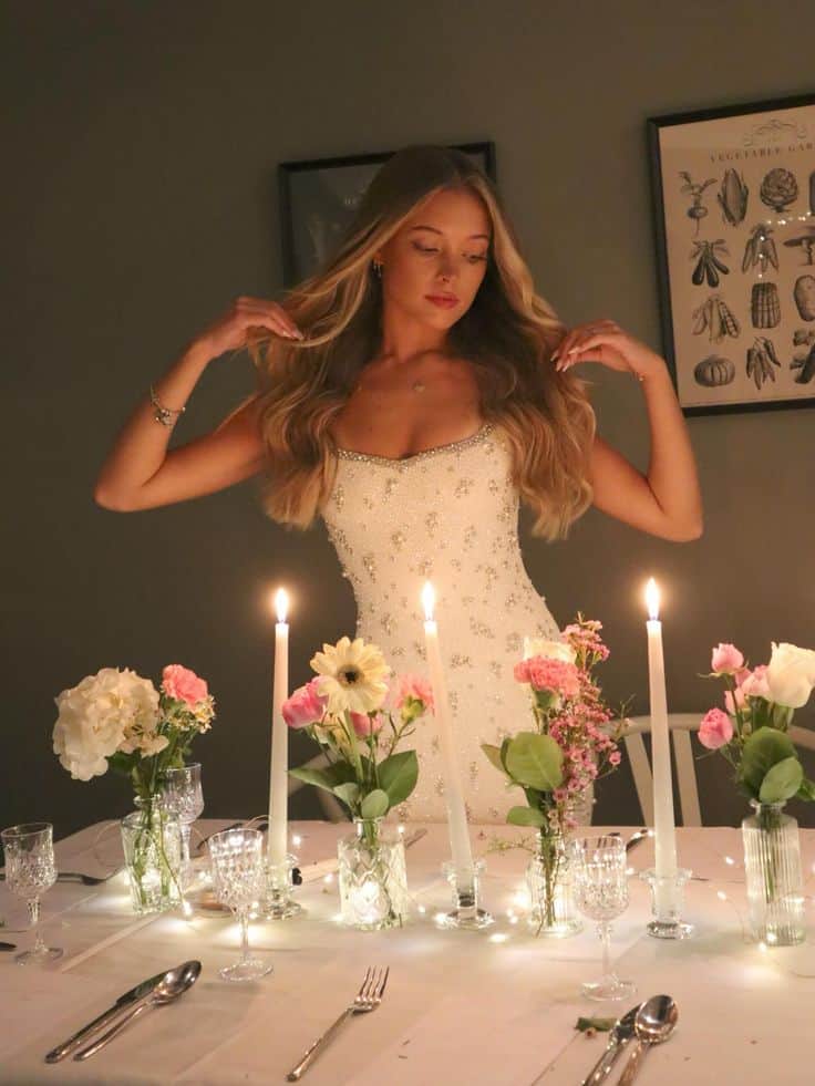 kitchen tea party bride outfit