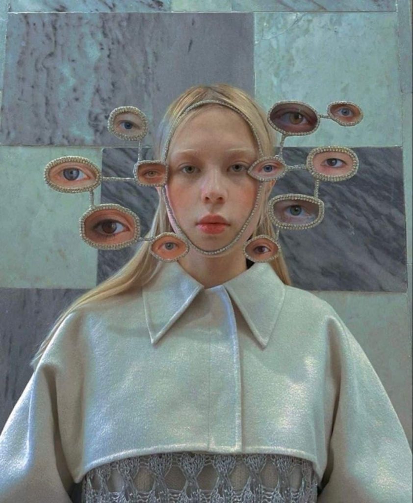 Surrealist party costume the extra pair of eyes