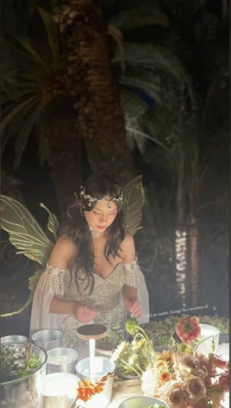 layered jewelry outfit forest party fairy wings