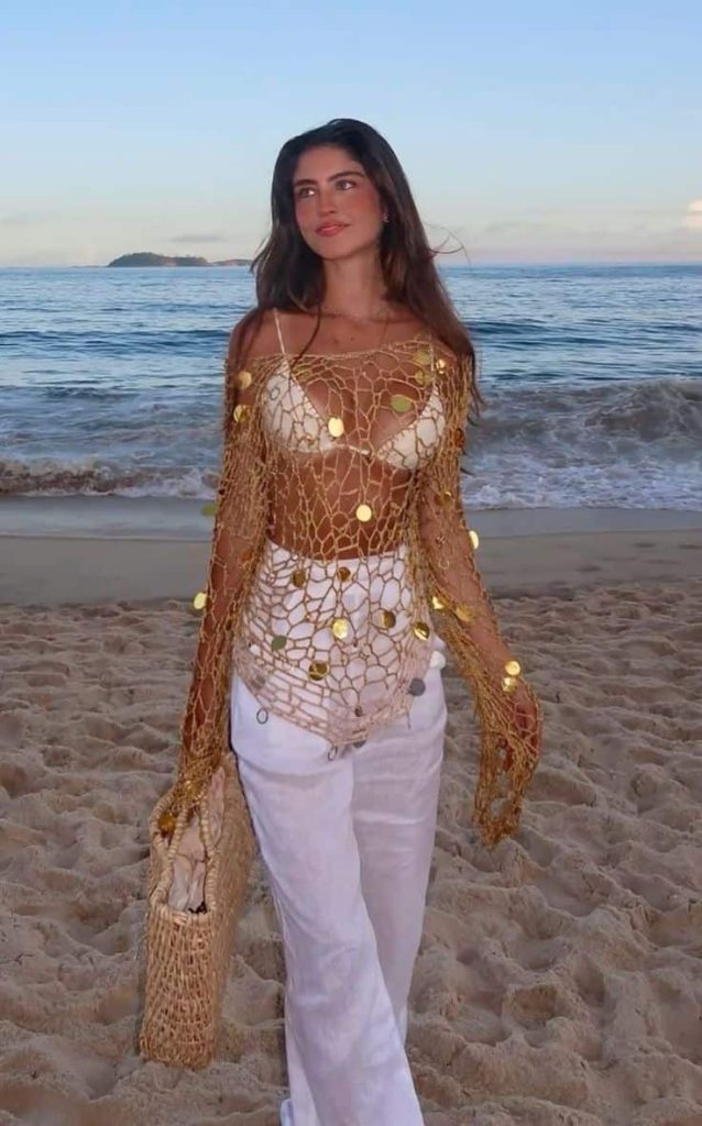 tulum party outfit crochet party