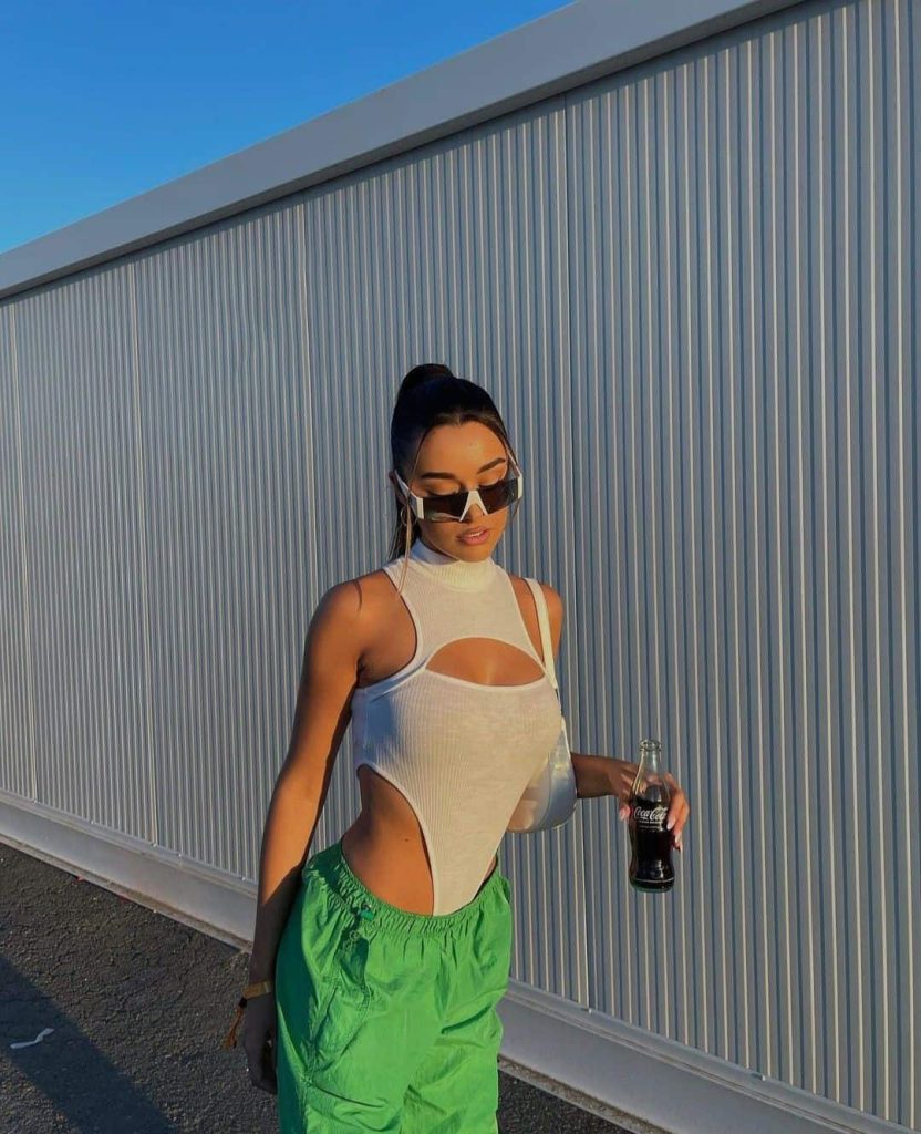 Neon party outfits neon pants