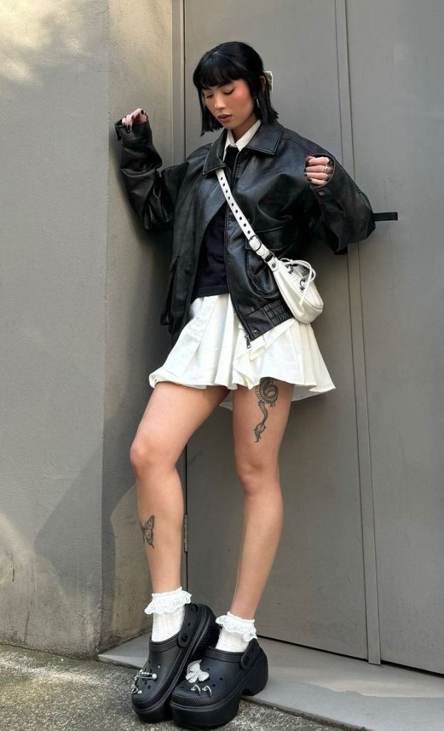 what to wear with crocs outfit ti[s