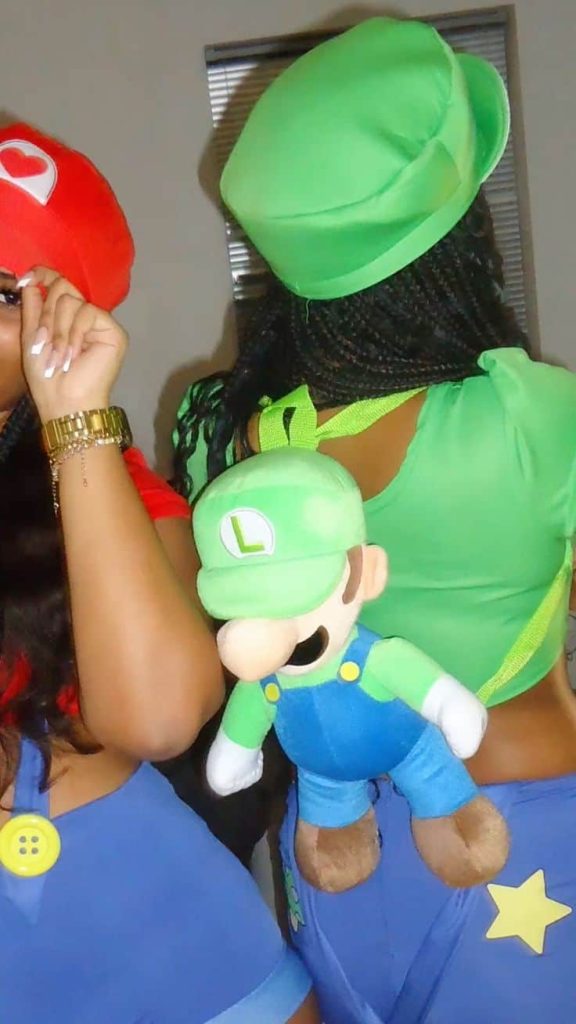 Mario party green and blue luigi outfit