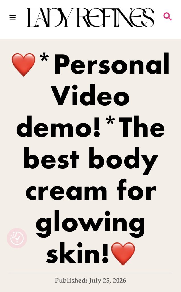 retinol body cream for glowing skin