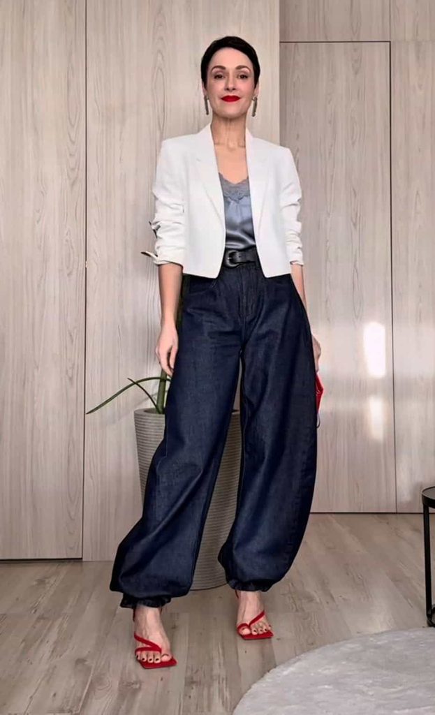 How to Wear Balloon Pants women fashion