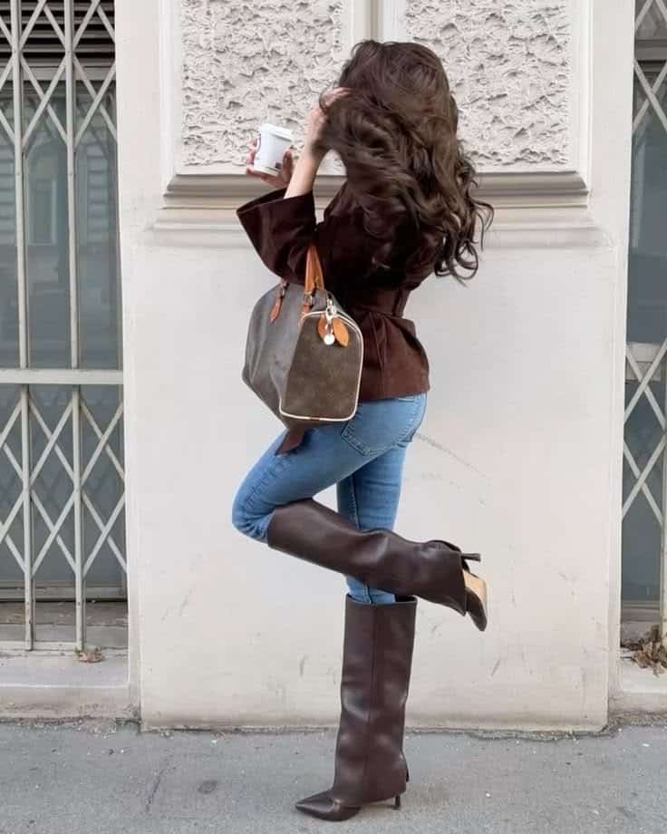 How to Wear Knee-High Boots with Jeans