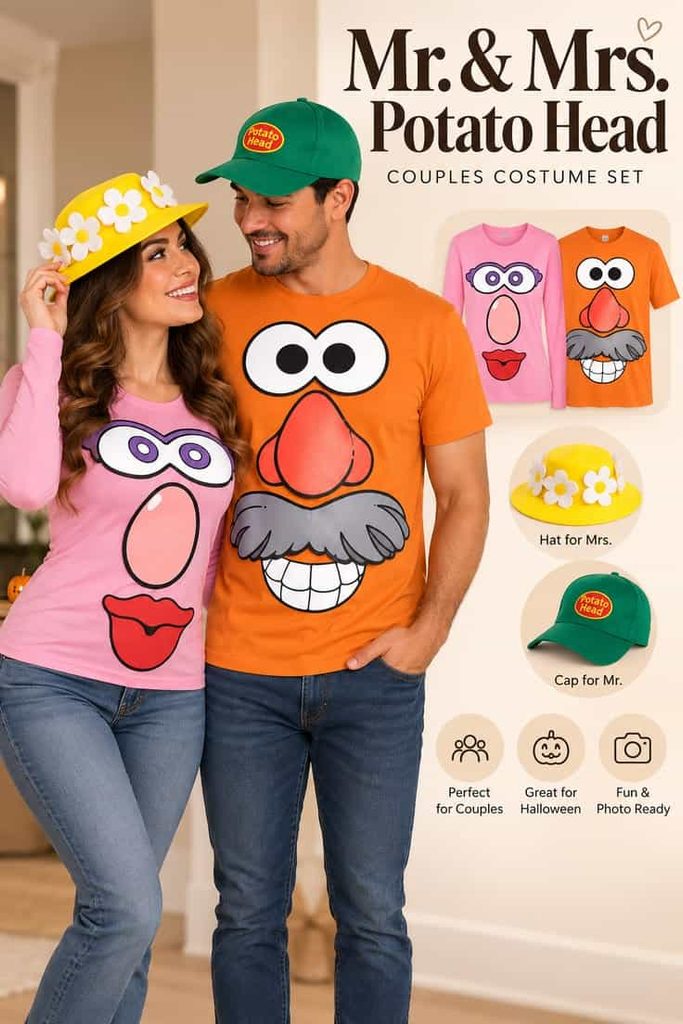 toy story party outfit Mr. and Mrs. Potato Head