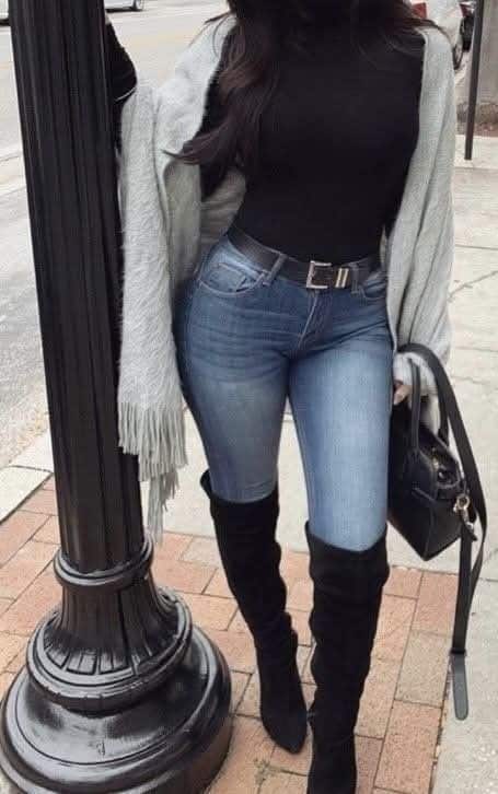 how to wear boots with jeans