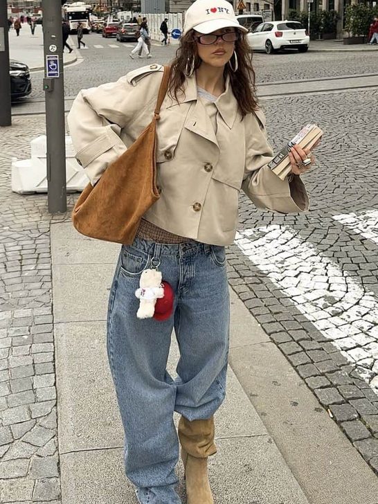 how to wear jeans with knee high boots