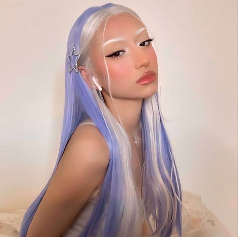what to wear with purple hair