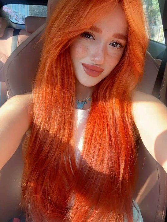 what to wear with orange hair women